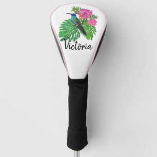 Humming Bird and Flowers Golf Head Cover