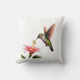 Humming Bird at Lunch Cushion