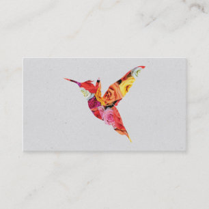 Humming Bird Flowers II Business Card