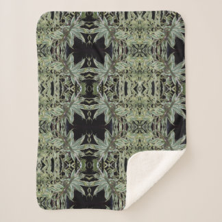 humming bird in a nest sherpa blanket