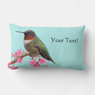 Humming Bird Lumbar and Square Throw Pillows
