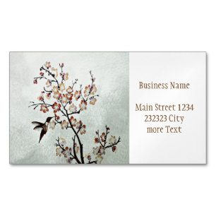 humming-bird magnetic business card