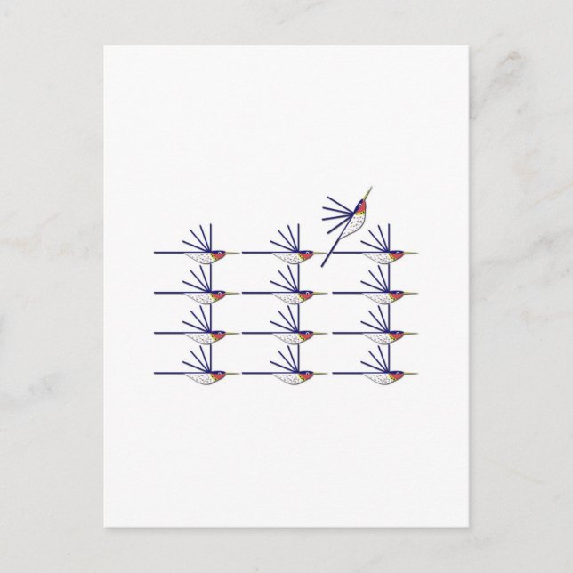 Humming Bird Postcard (Front)