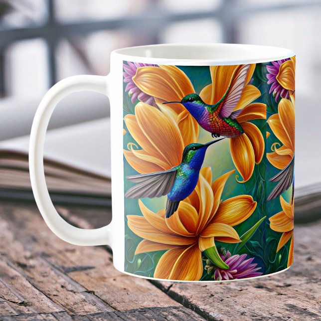 Humming Birds on Orange Blossoms  Coffee Mug (Creator Uploaded)