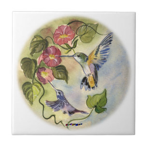 Humming Birds Tile