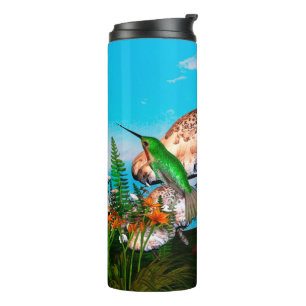 Humming Hideaway Nature Fantasy Thermal Tumbler