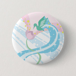 Hummingbird 6 Cm Round Badge