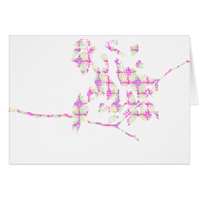 Hummingbird Abstract Pink (Front Horizontal)