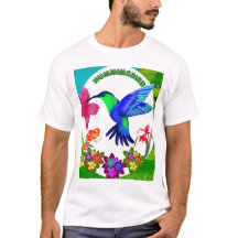 Hummingbird Amidst Nature’s Beauty,Serenade Wings 