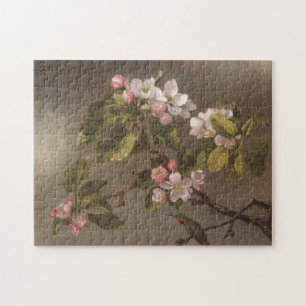 Hummingbird and Apple Blossoms Jigsaw Puzzle
