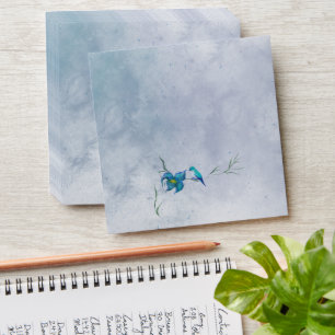 Hummingbird and blue wave Birthday Card Envelope