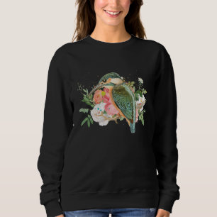 Hummingbird And Flower Bird Watcher Hummingbird Sweatshirt