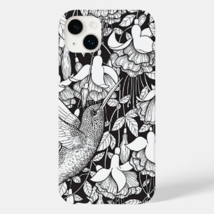 Hummingbird and fuchsia Case-Mate iPhone 14 plus case