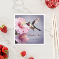 Hummingbird and Hibiscus Wedding | Purple
