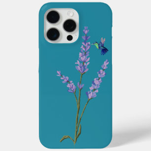 Hummingbird and Lavender iPhone 15 Pro Max Case