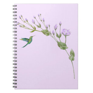 Hummingbird and Lisianthus Notebook