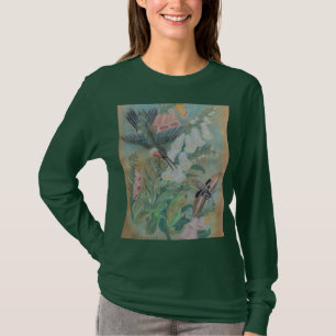 Hummingbird and Moth long sleeved t-shirt