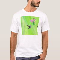 Hummingbird and Sweet Peas Painting