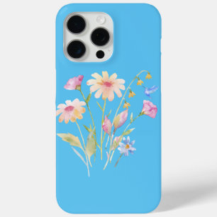 Hummingbird and Wildflowers iPhone 15 Pro Max Case