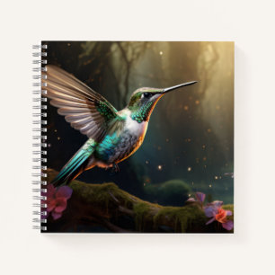 Hummingbird Animal Bird Wildlife Wilderness Art Notebook