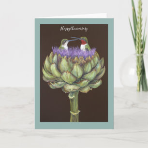 Hummingbird anniversary card