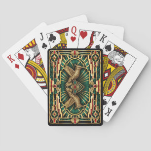 Hummingbird, Art Deco Wildlife Playing Cards