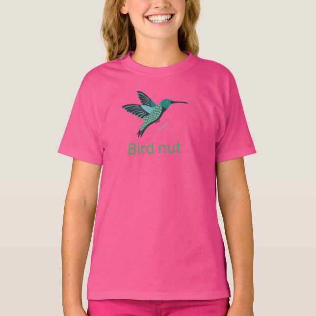 Hummingbird art for bird lovers T-Shirt (Front)