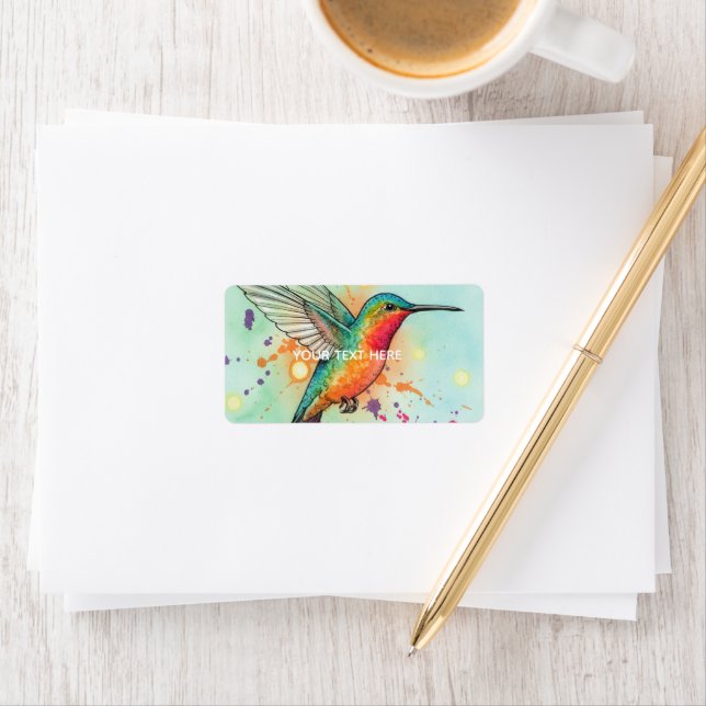 Hummingbird Art Label (Insitu)