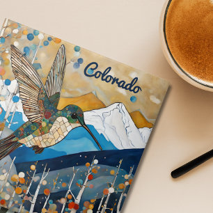 Hummingbird Art Nouveau Tile