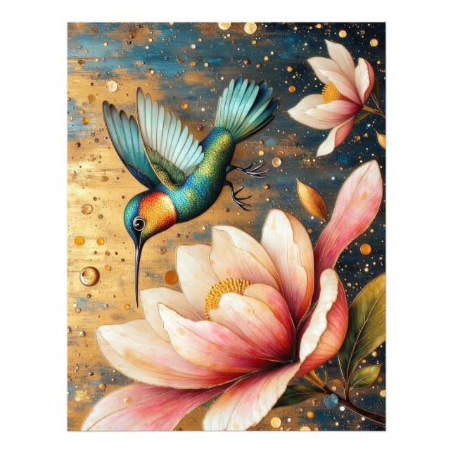 Hummingbird Art Photo Print (Front)