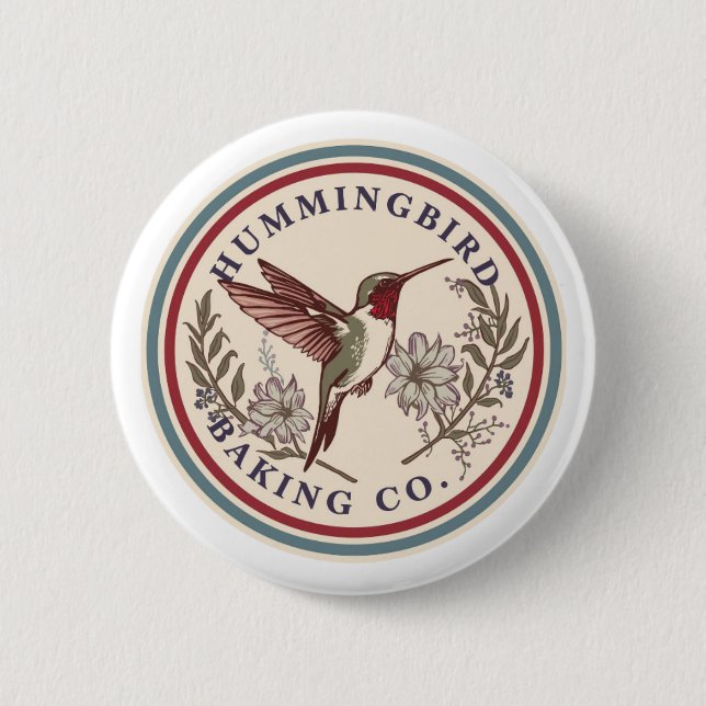 Hummingbird Baking Co. Button (Front)