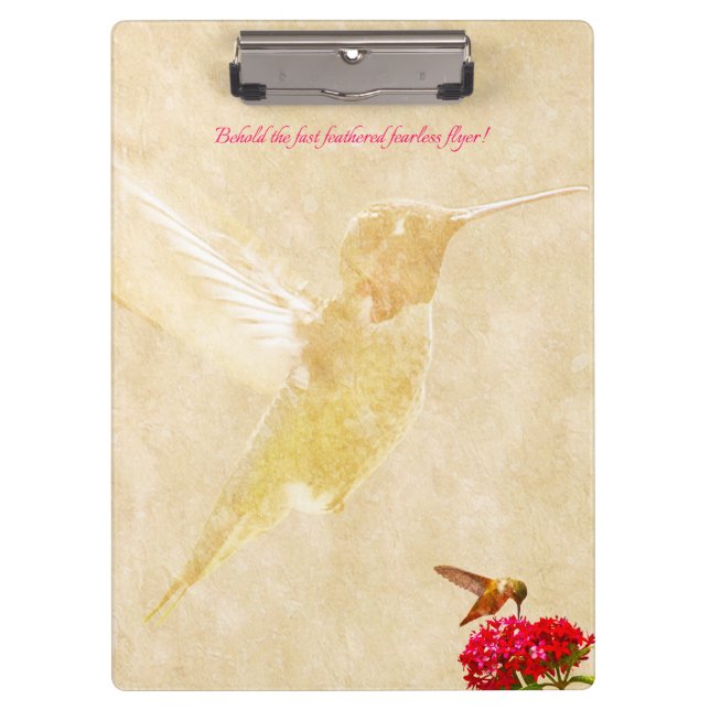 Hummingbird, behold! - Clipboard (Front)