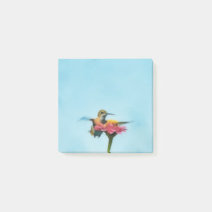 Hummingbird Bird Art Nature Post It Note Pad