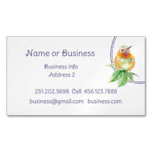 Hummingbird, Bird, Nature, Wildlife, Business Card