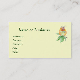 Hummingbird, Bird, Nature, Wildlife, Business Card
