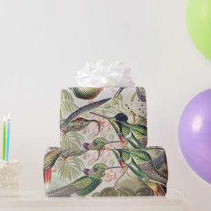 Hummingbird Bird Wildlife Classic Painting Wrapping Paper
