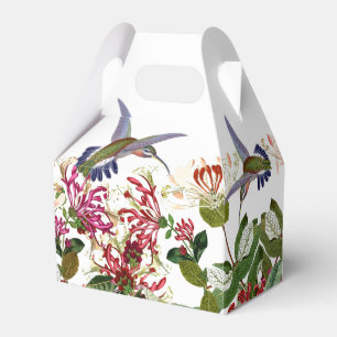 Hummingbird Birds Honeysuckle Flower Floral Favour Box