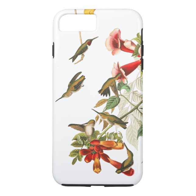 Hummingbird Birds Wildlife Flowers iPhone 7 Case (Back)