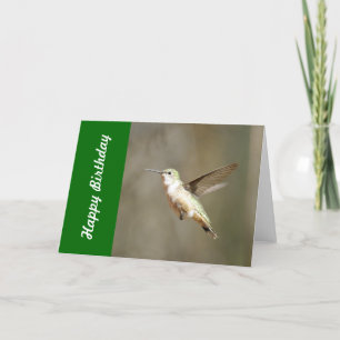Hummingbird Birthday Card