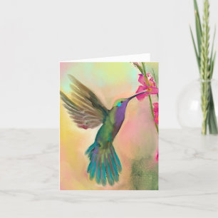 Hummingbird BLANK Greeting Card