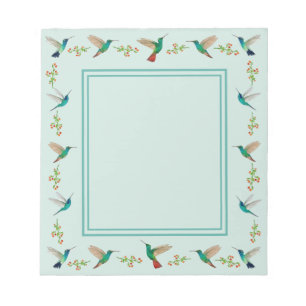 Hummingbird Border Notepad