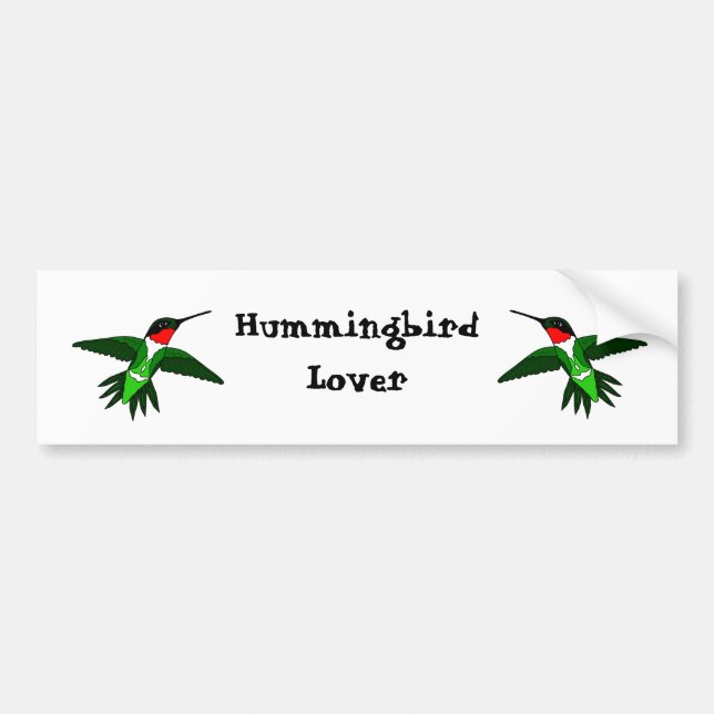 Hummingbird Bumper Sticker (Front)