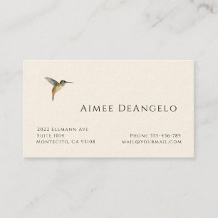Hummingbird Business Card