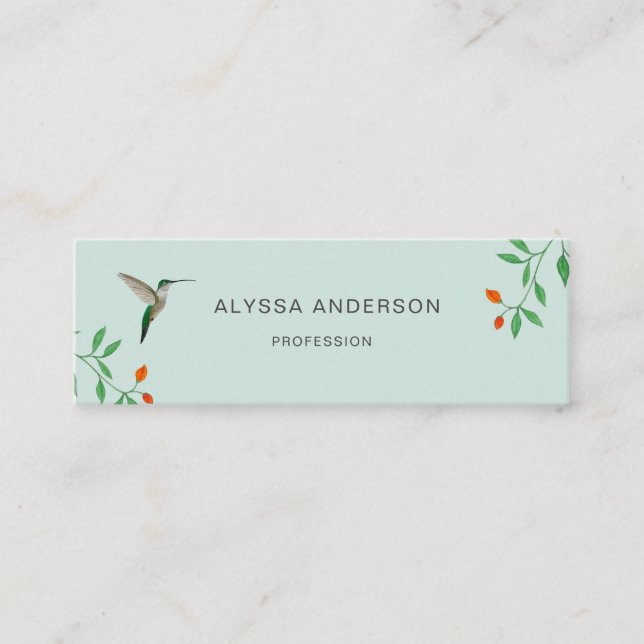 Hummingbird  Business Card (Front)
