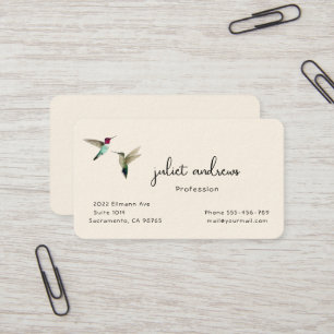 Hummingbird Business Card