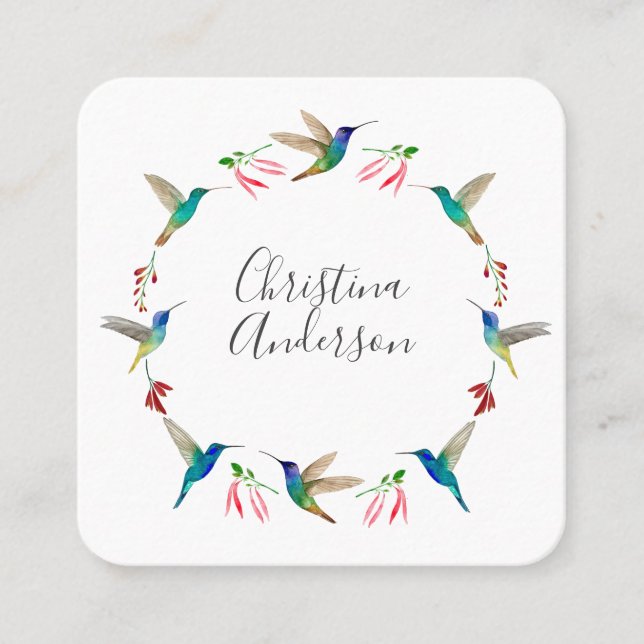 Hummingbird  Business Card (Front)