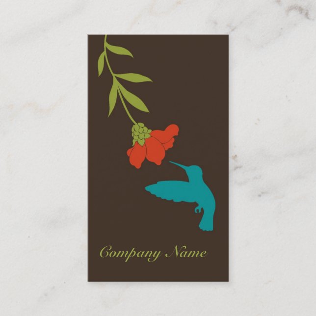 Hummingbird Business Card (Front)