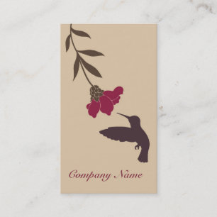 Hummingbird Business Card (Cream)