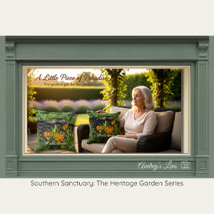 Hummingbird & Butterfly Weed Floral Garden Flag Cushion