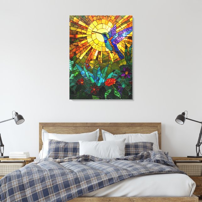 Hummingbird Canvas Art (Insitu(Bedroom))